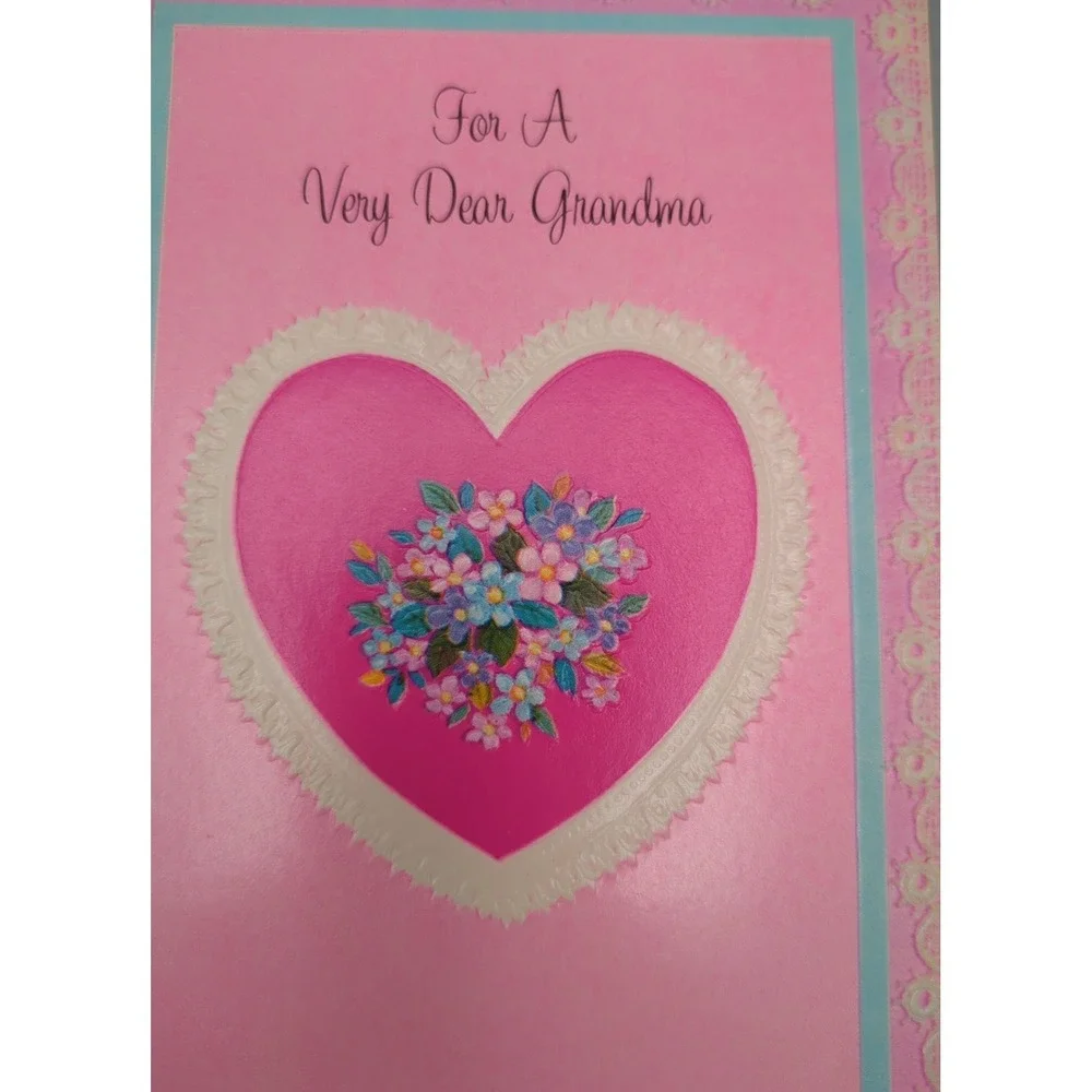 4 Old Used Vtg Greeting Card Fronts for Crafting Mother Grandmother Thanksgiving
